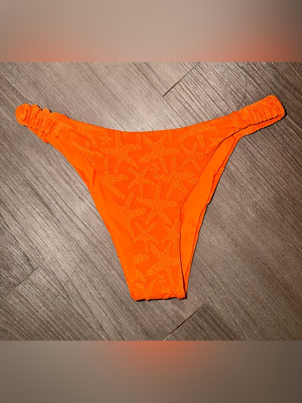 DONATING SOON- BERLOOK Orange Starfish Elastic Bikini Bottom